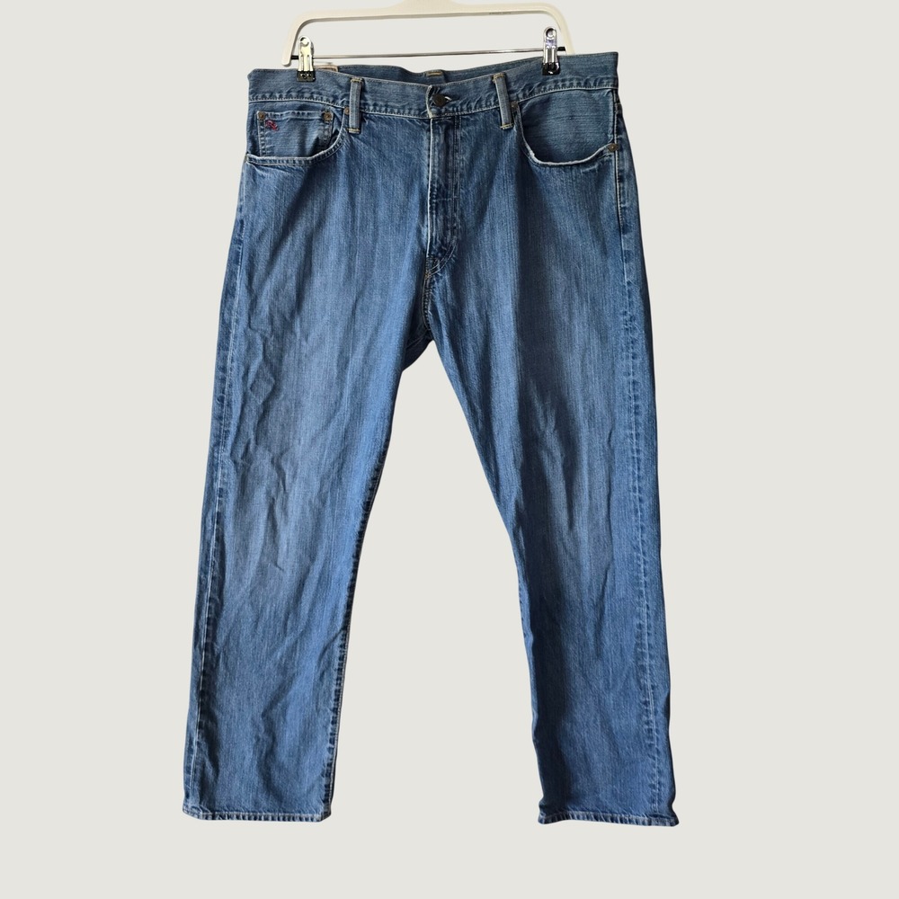 Polo Ralph Lauren Authentic Dungarees Mens 36x30 Medium Wash Straight Leg Jeans